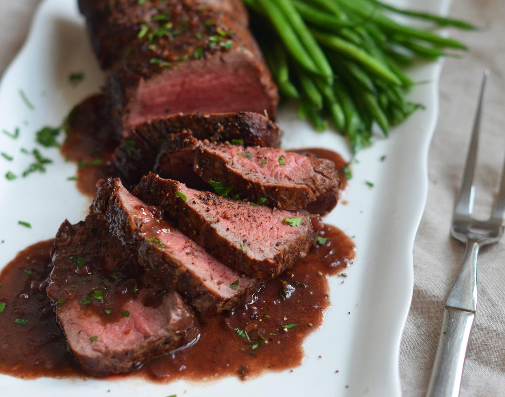 Beef Fillet with a Red Wine Sauce - Legges