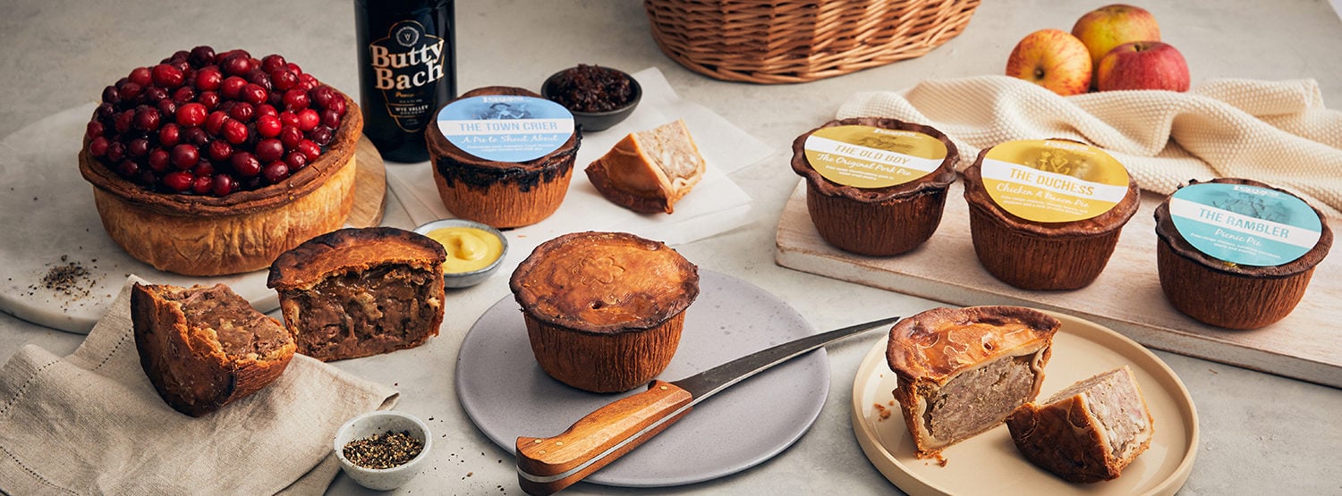 Herefordshire pork pie selection