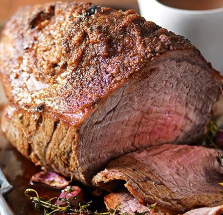 Best-ever roast beef with a mustard crust