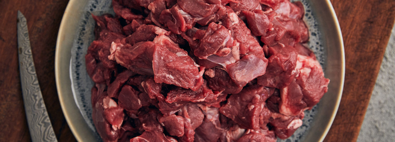 Diced venison