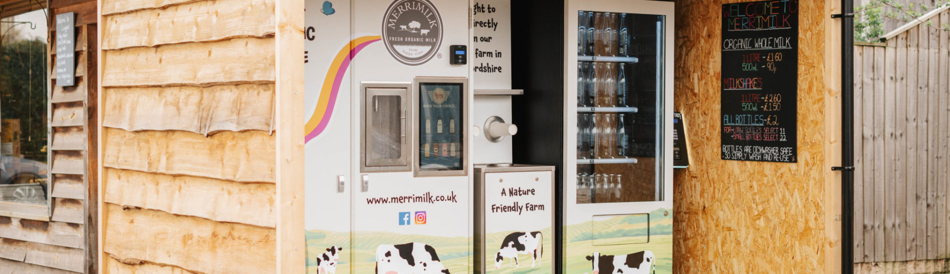 Milk vending machine in Herefordshire