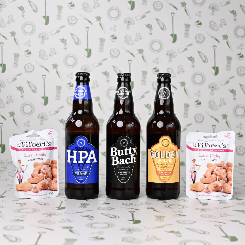 Wye Valley ales and nibbles hamper