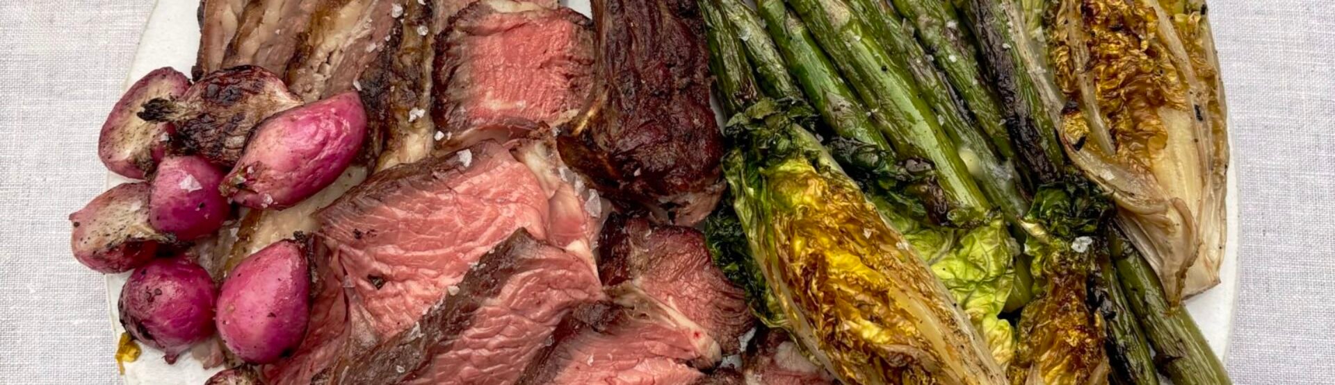 BBQ Tomahawk with tarragon and pink peppercorn butter